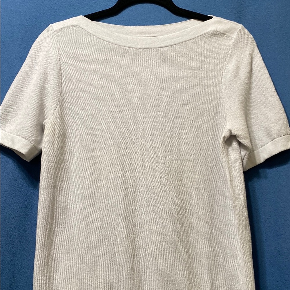 Elegant Light Blue Fringe Hem Women's Top - Picture 2 of 16